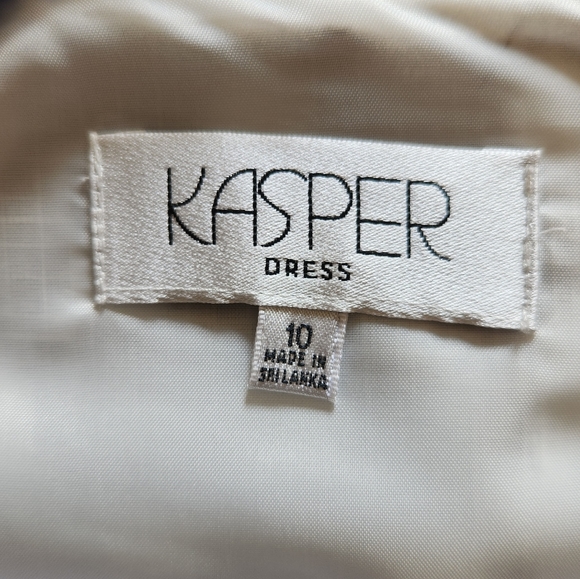 KASPER Brown Polka Dot Dress w/Belt - Picture 8 of 13